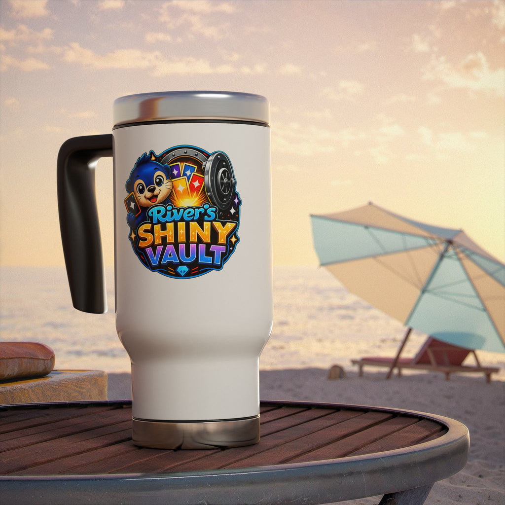 Cute River's Shiny Vault Travel Mug — 14oz Stainless Steel