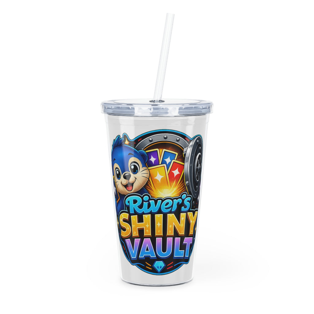 Fun River's Shiny Vault Tumbler with Straw
