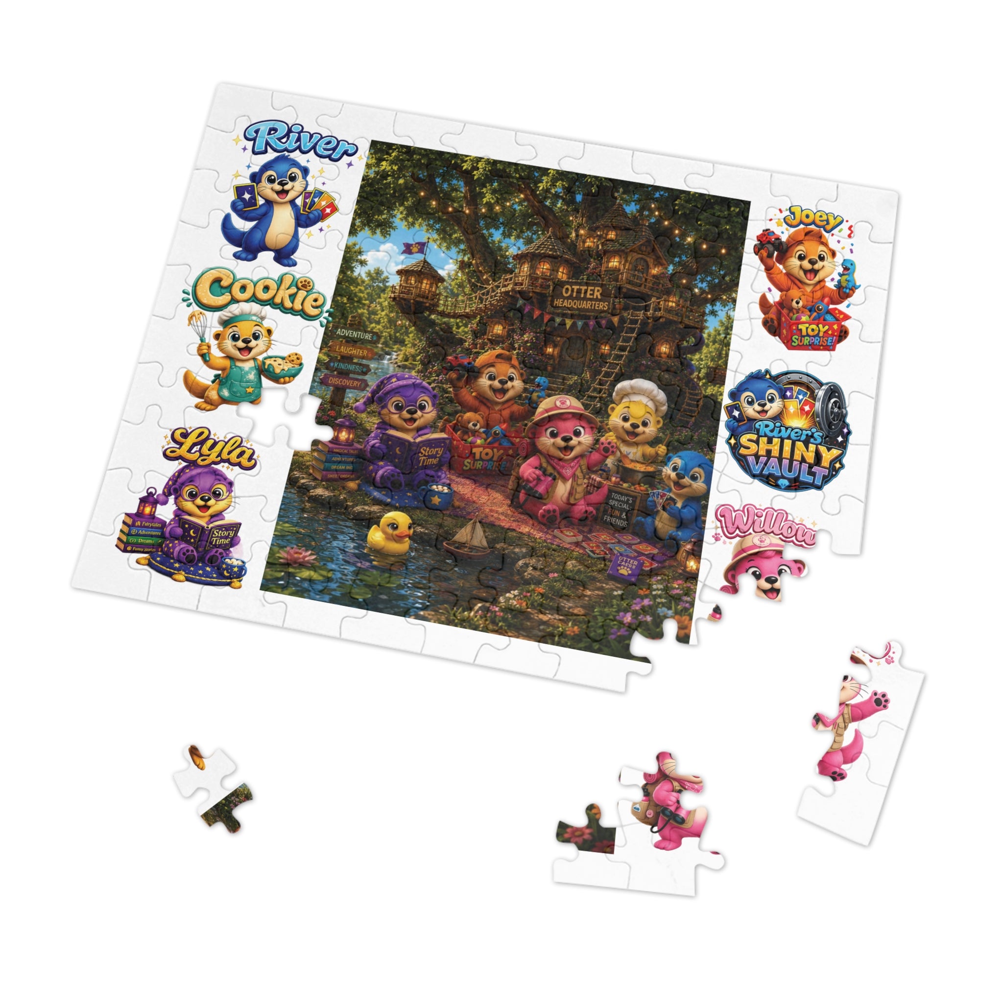 Fun 'River's Shiny Vault' Jigsaw Puzzle!