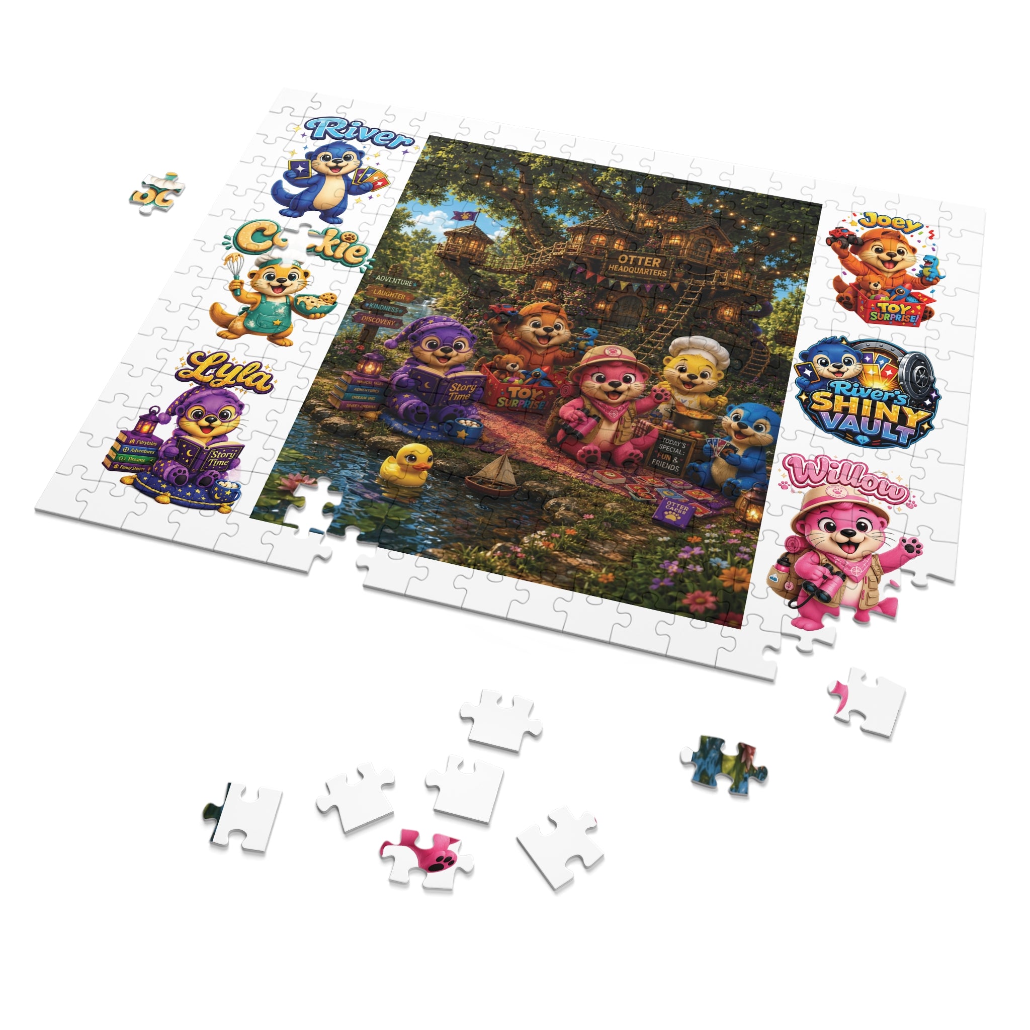 Fun 'River's Shiny Vault' Jigsaw Puzzle!