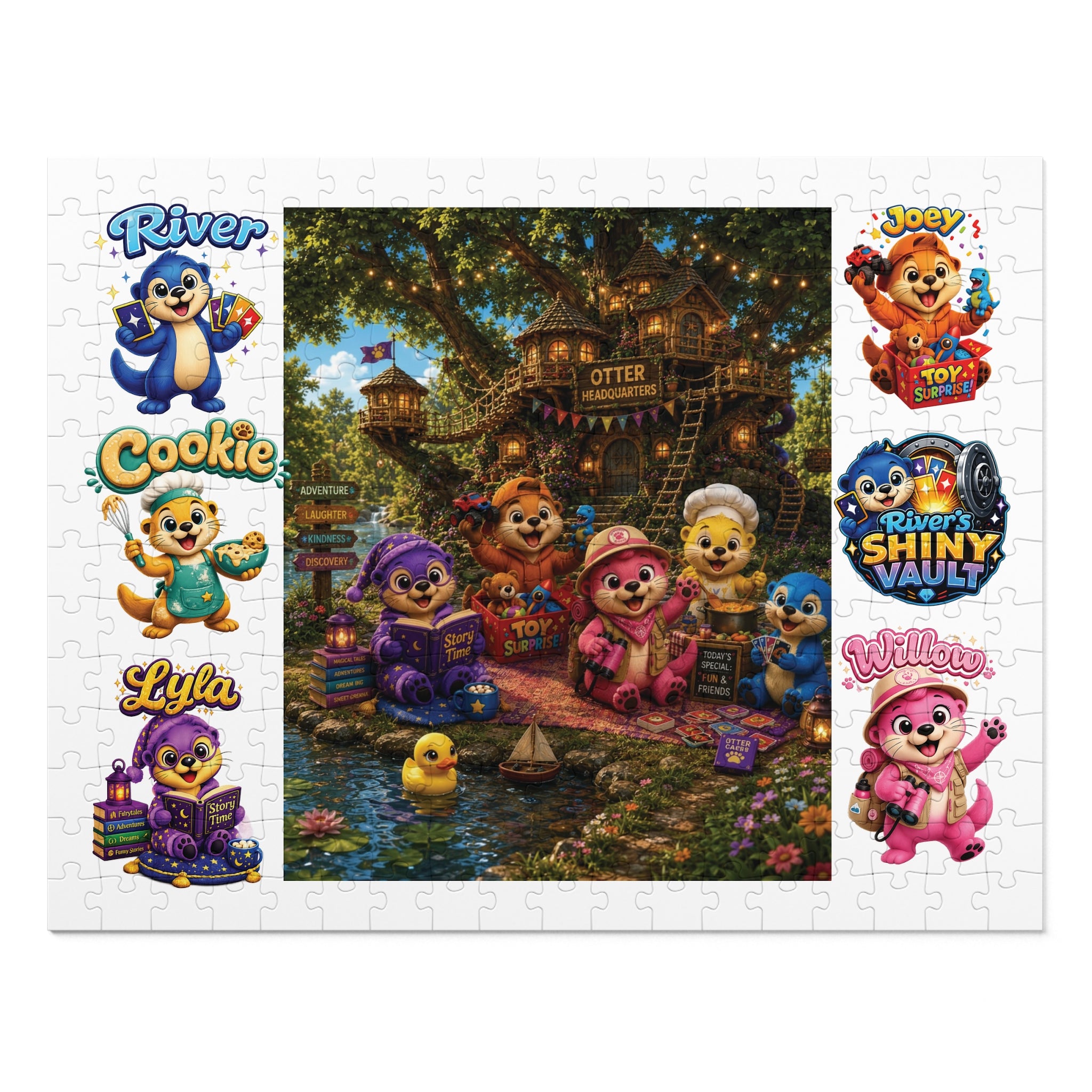Fun 'River's Shiny Vault' Jigsaw Puzzle!