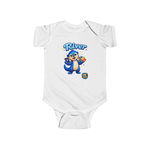 Cute Infant Bodysuit  - River's Shiny Vault 'River' Graphic