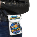 Cute Small Phone Wallet Crossbody — “River’s Shiny Vault” Cell Phone & Card Holder