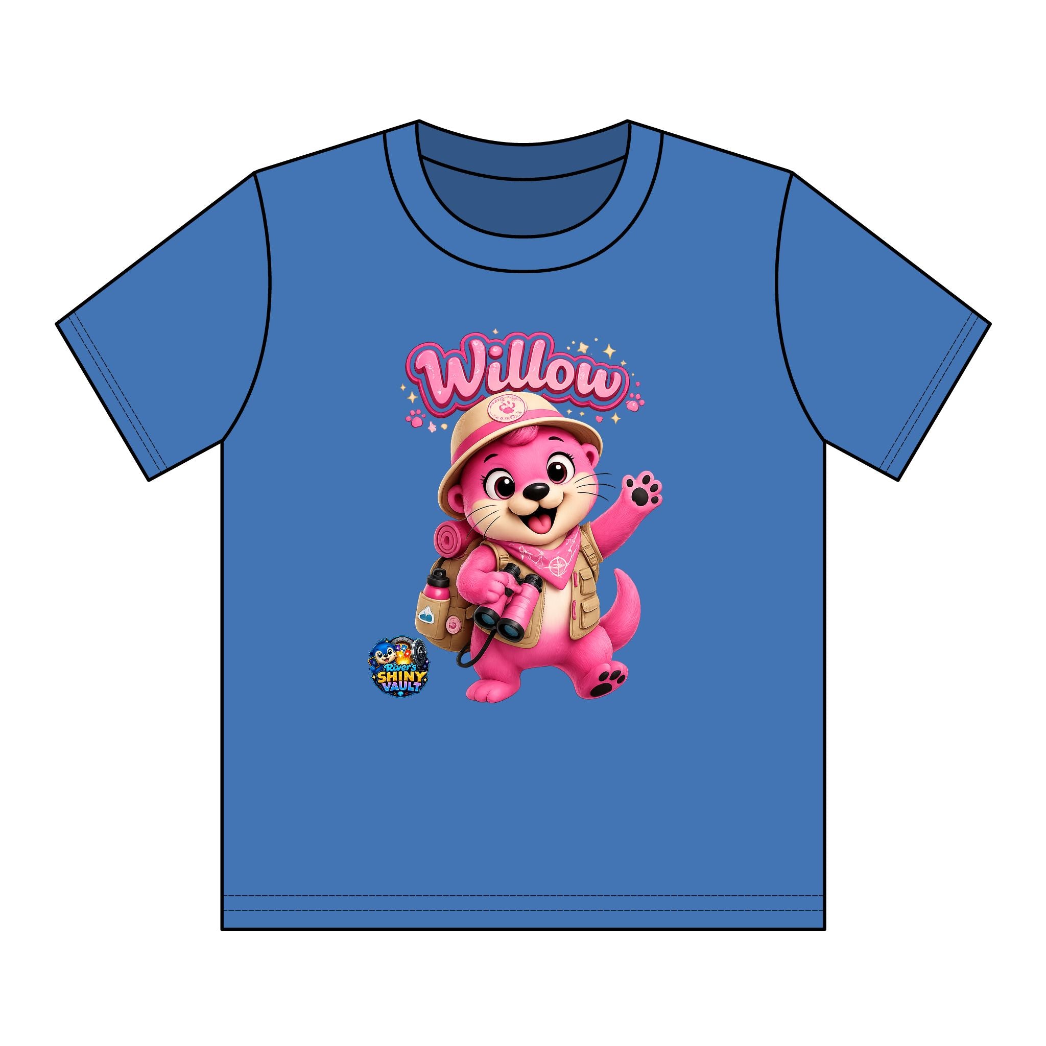 Kids Tee — Colorful River's Shiny vault 'Willow's Adventure' Kids T‑Shirt
