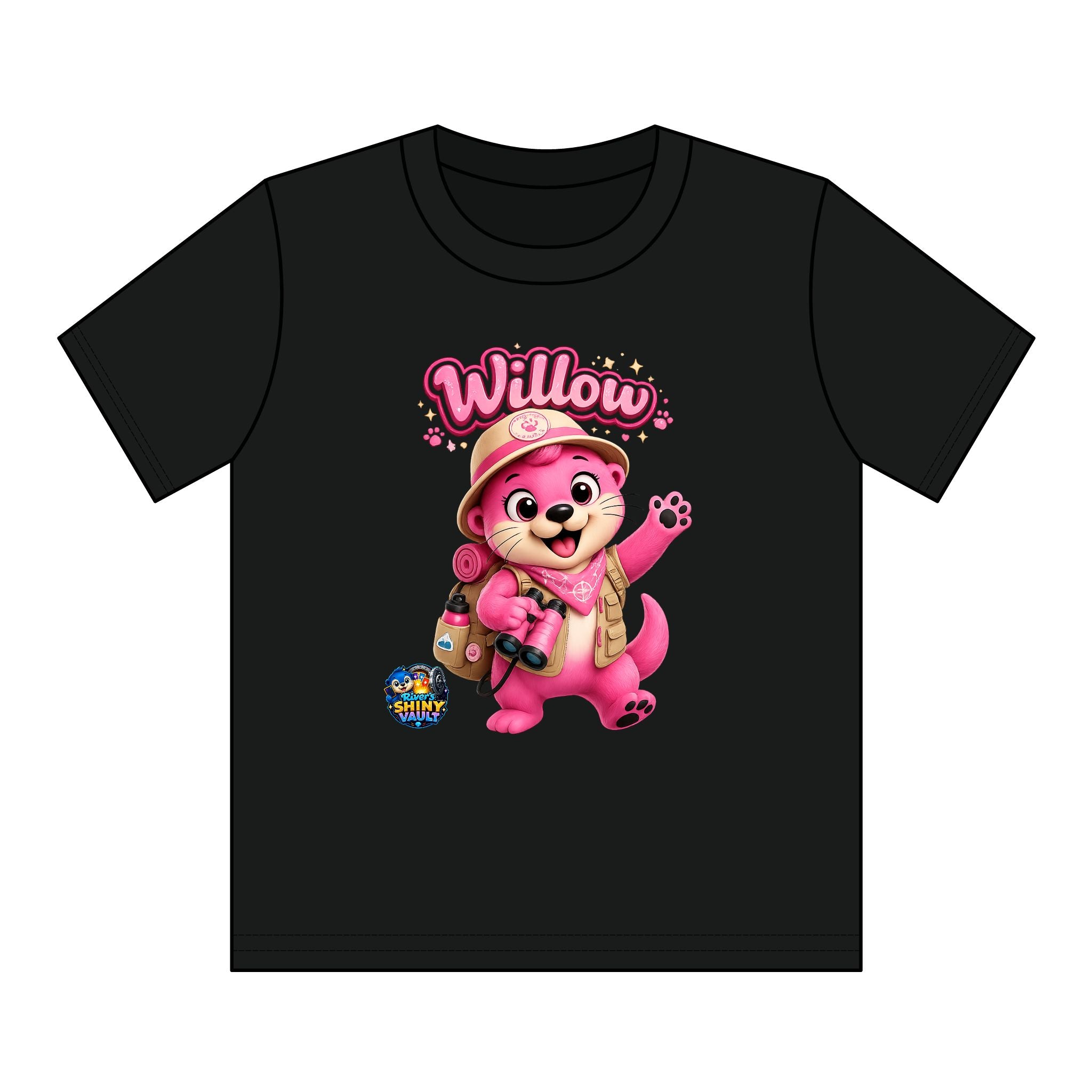 Kids Tee — Colorful River's Shiny vault 'Willow's Adventure' Kids T‑Shirt