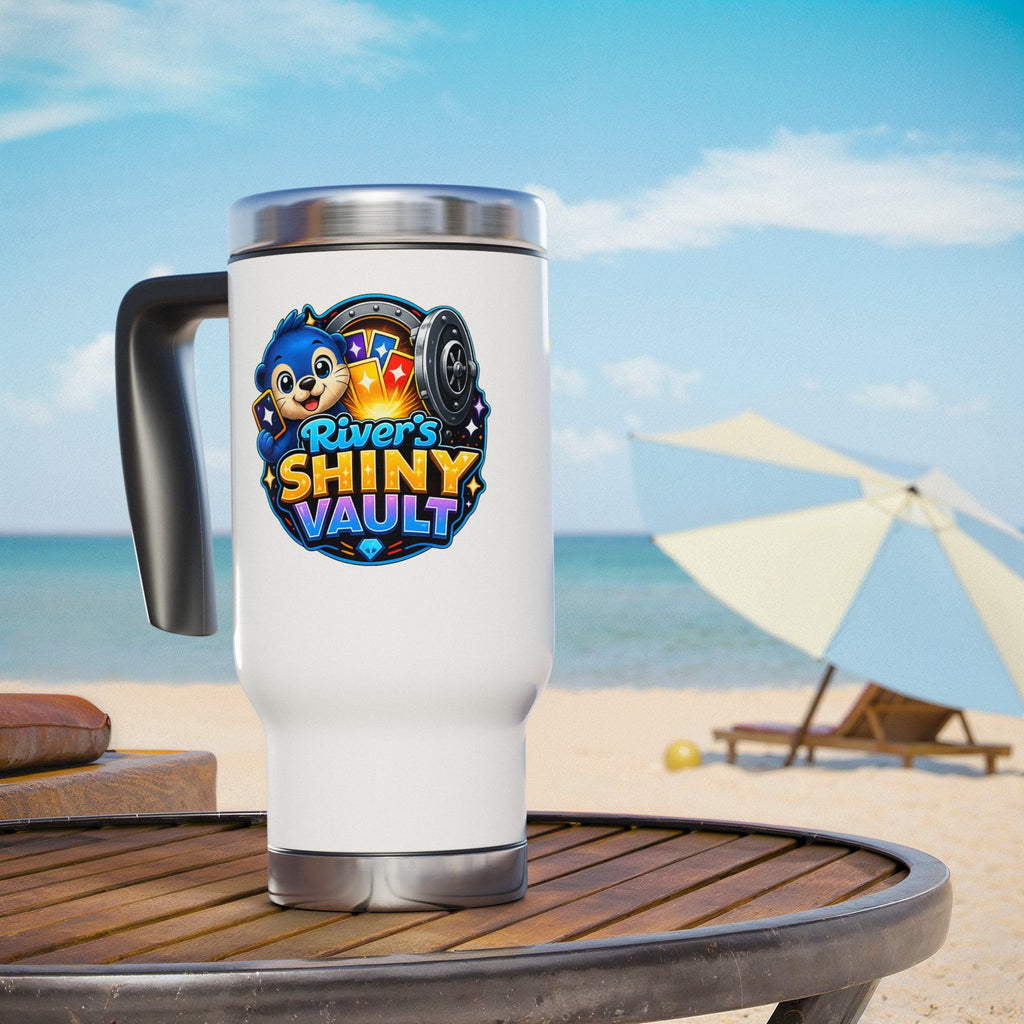 Cute River's Shiny Vault Travel Mug — 14oz Stainless Steel