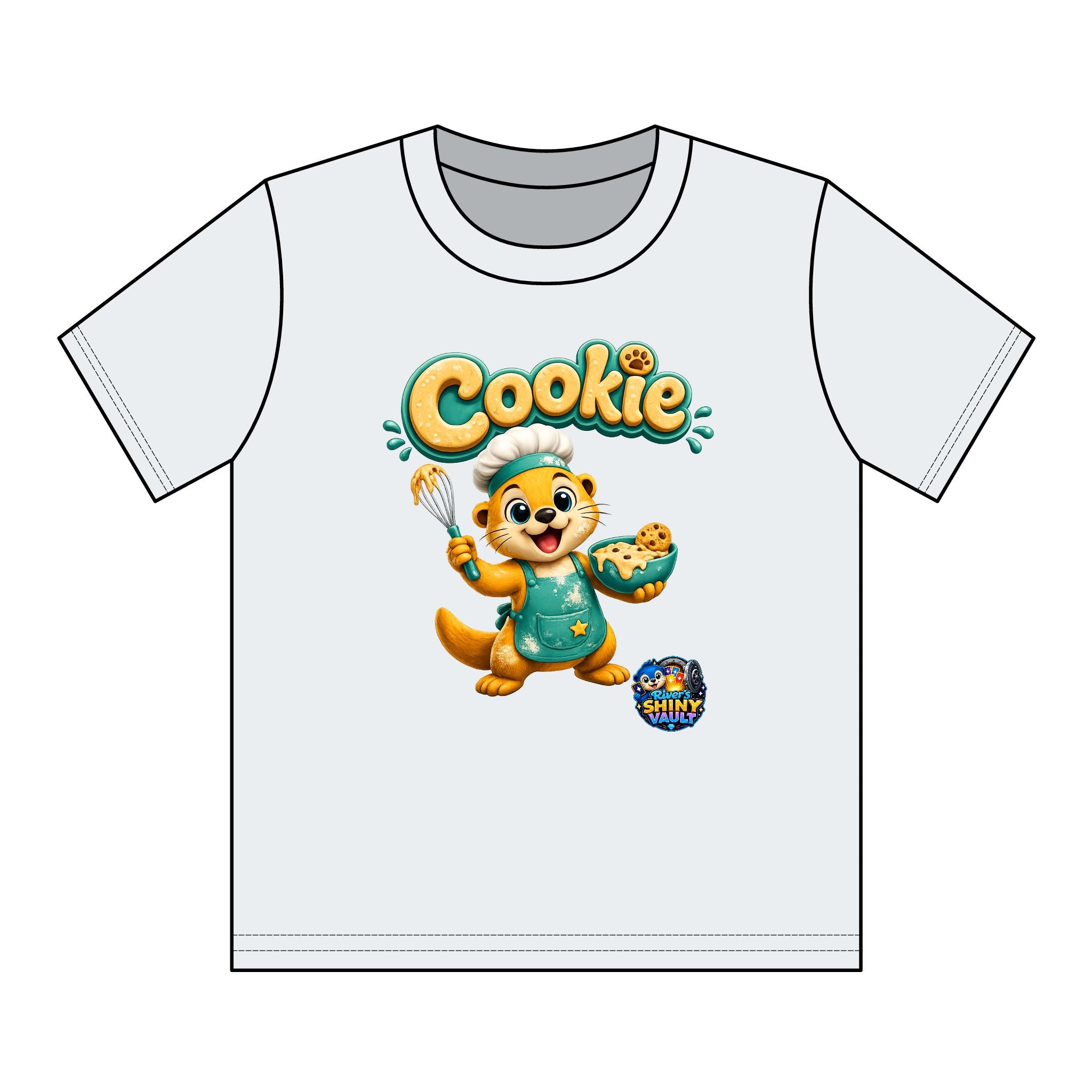 Kids Tee — Colorful River's Shiny vault 'Cookie's Kitchen' Kids T‑Shirt