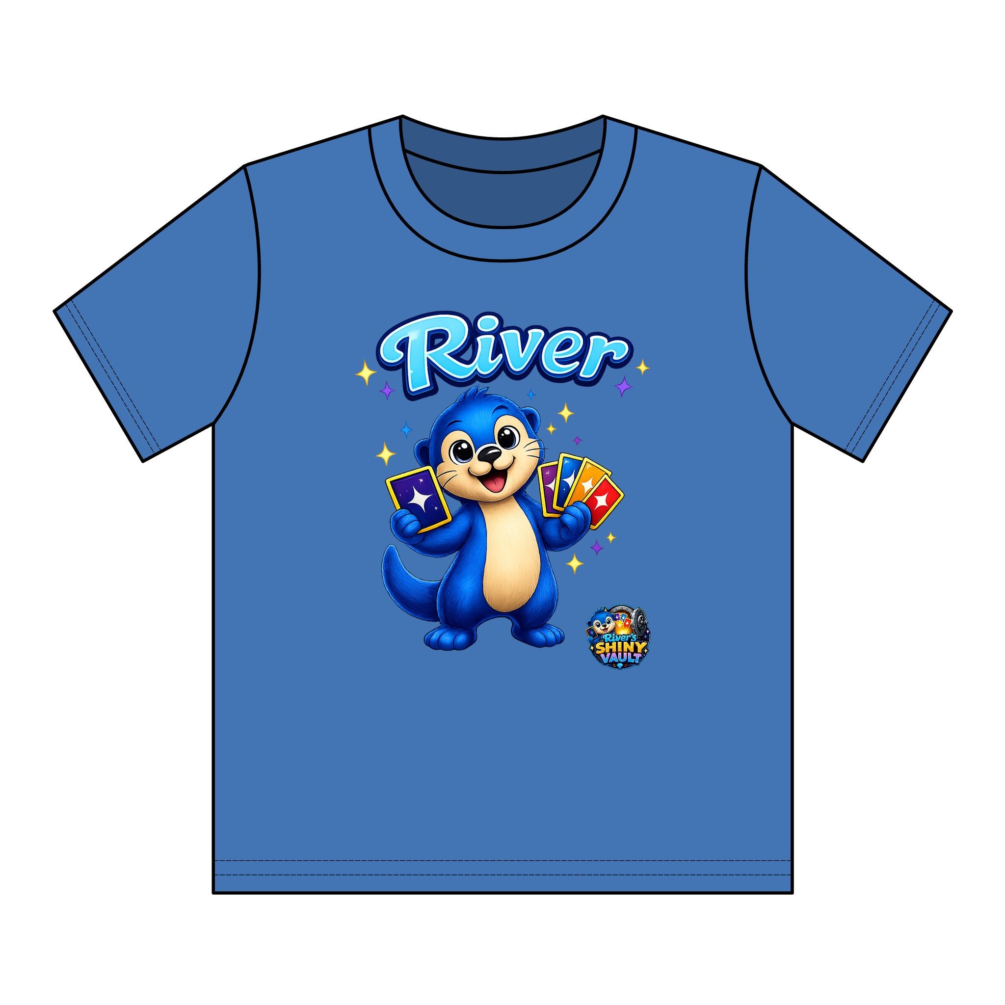 Kids Tee — Colorful River's Shiny vault 'River' Kids T‑Shirt