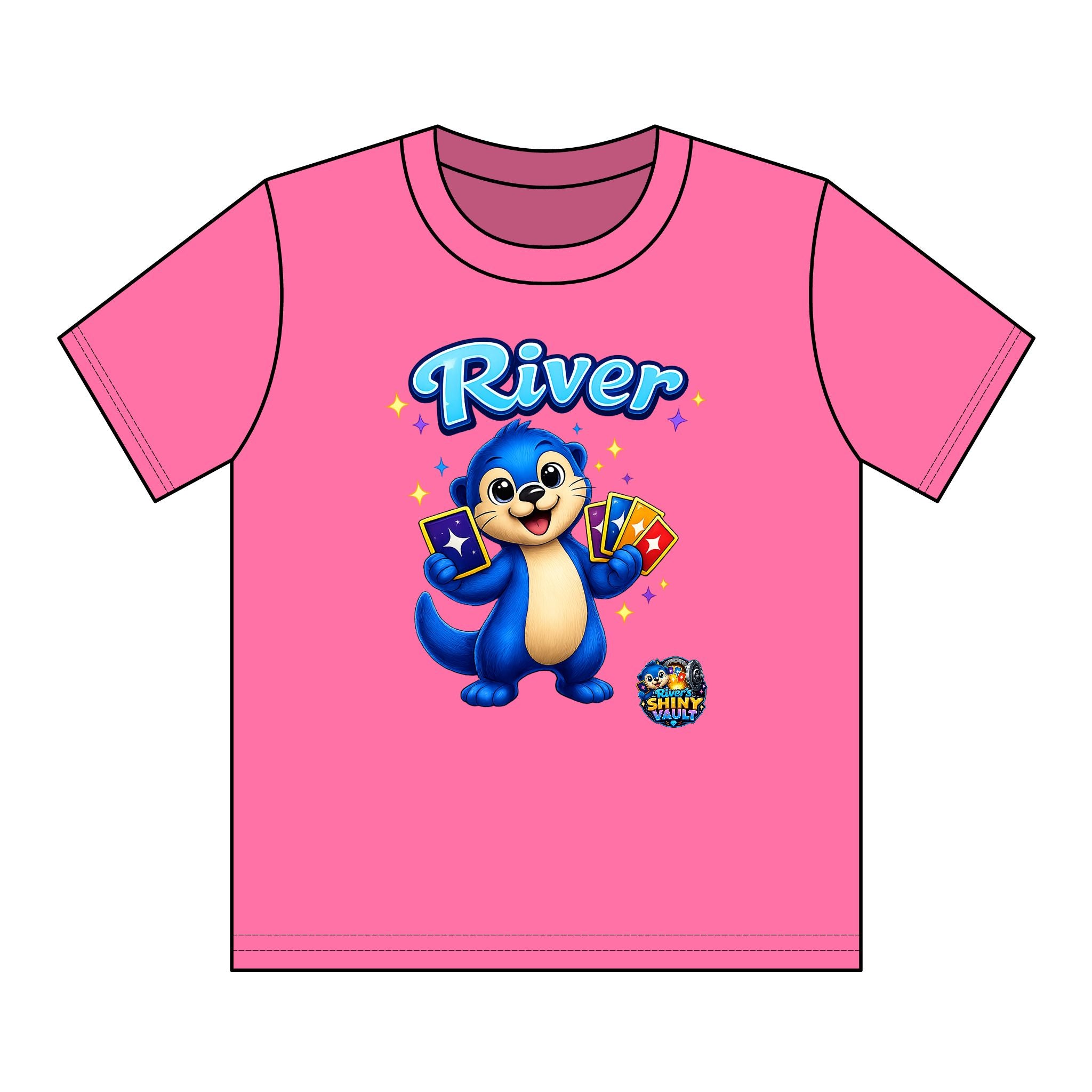 Kids Tee — Colorful River's Shiny vault 'River' Kids T‑Shirt