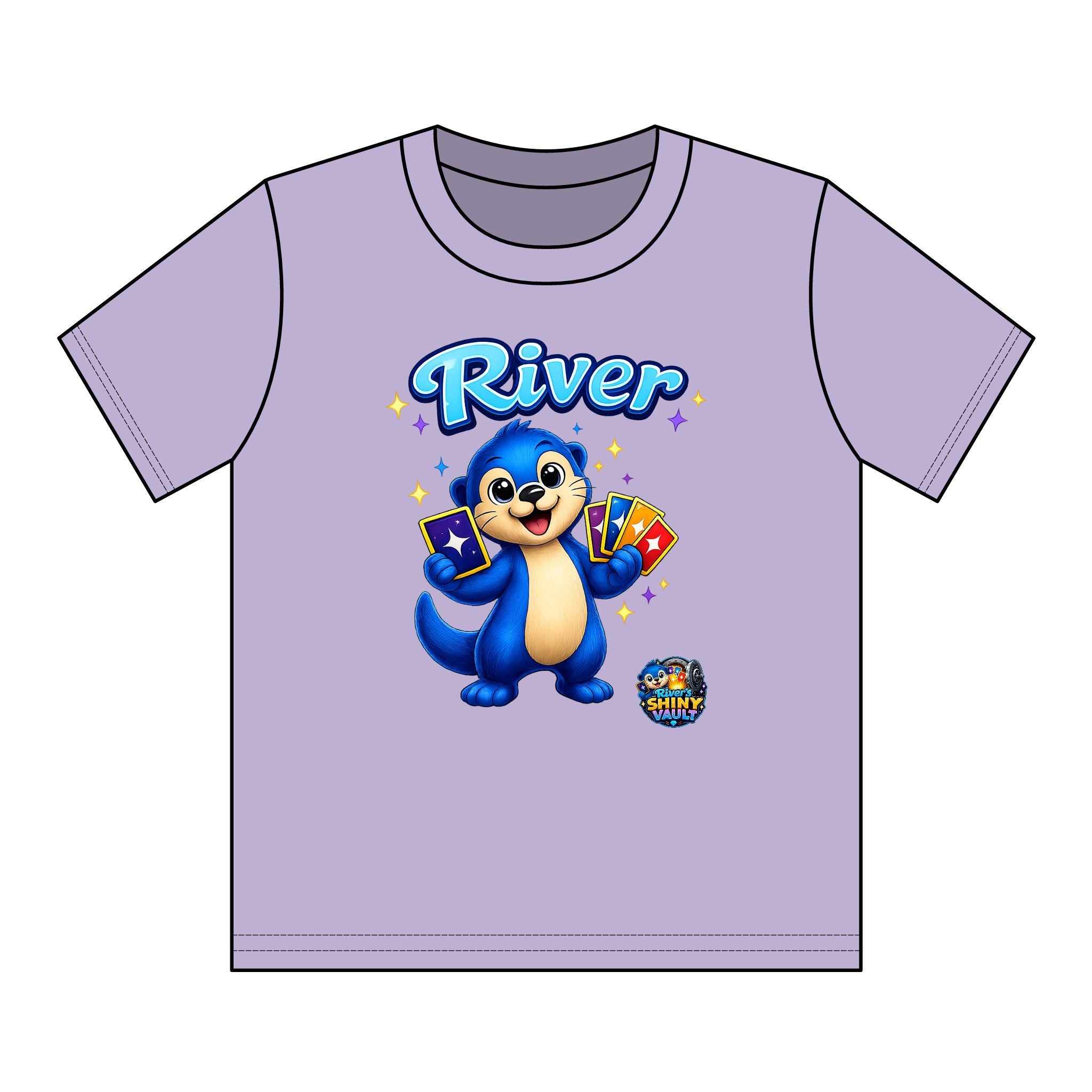 Kids Tee — Colorful River's Shiny vault 'River' Kids T‑Shirt