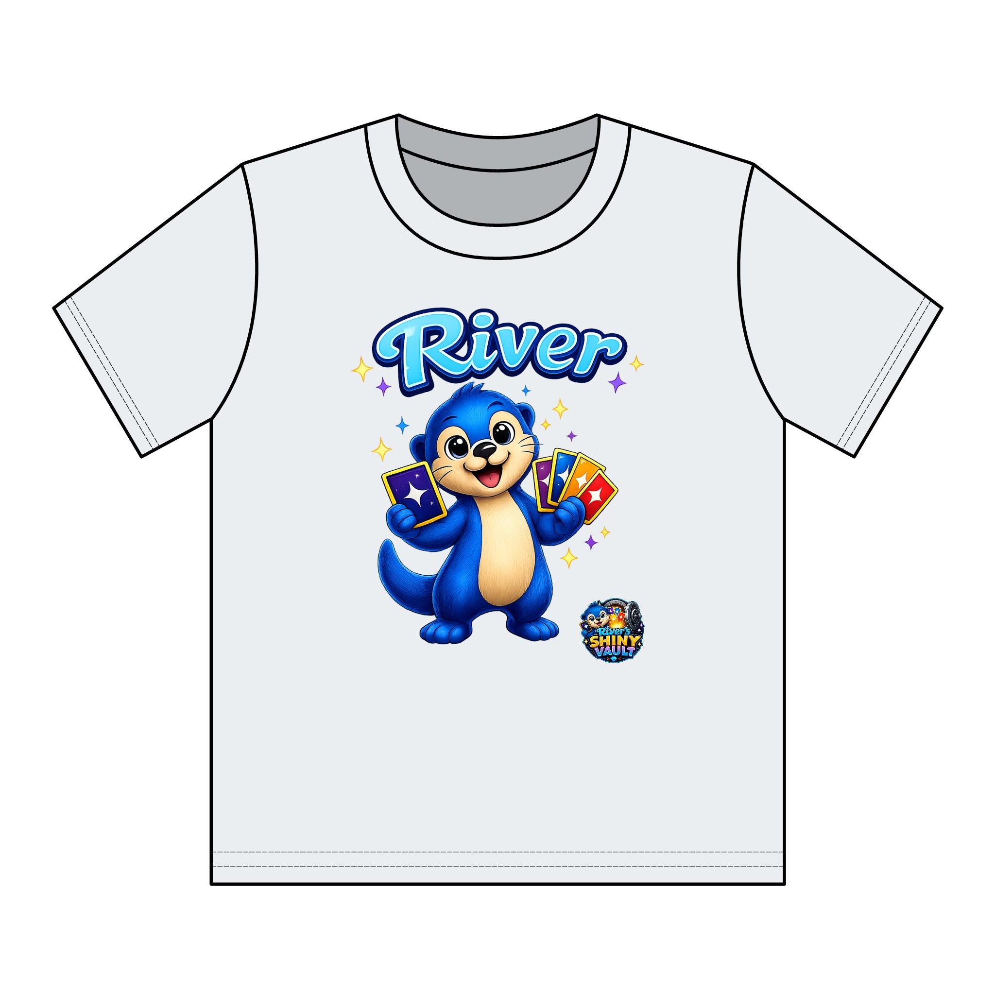 Kids Tee — Colorful River's Shiny vault 'River' Kids T‑Shirt