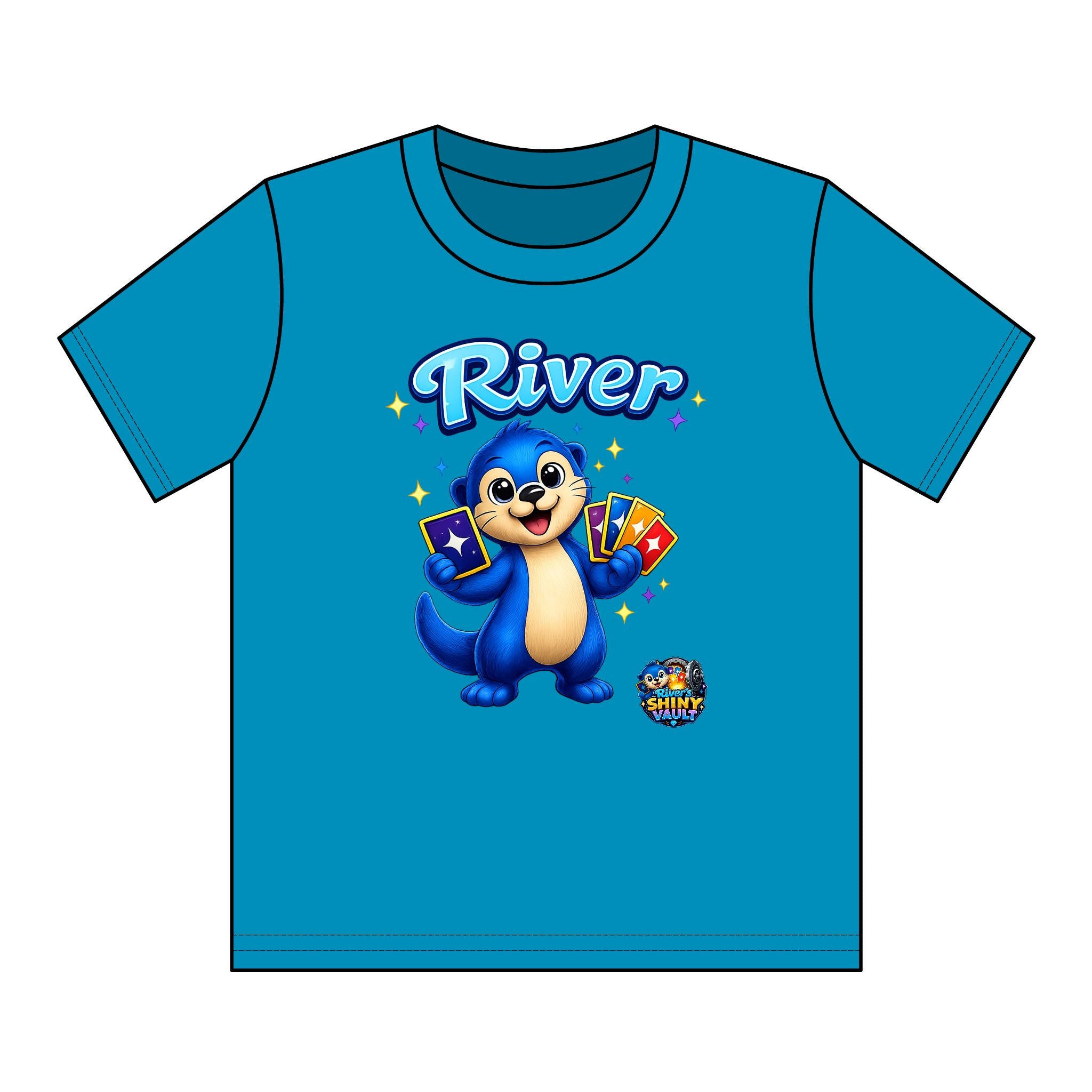 Kids Tee — Colorful River's Shiny vault 'River' Kids T‑Shirt
