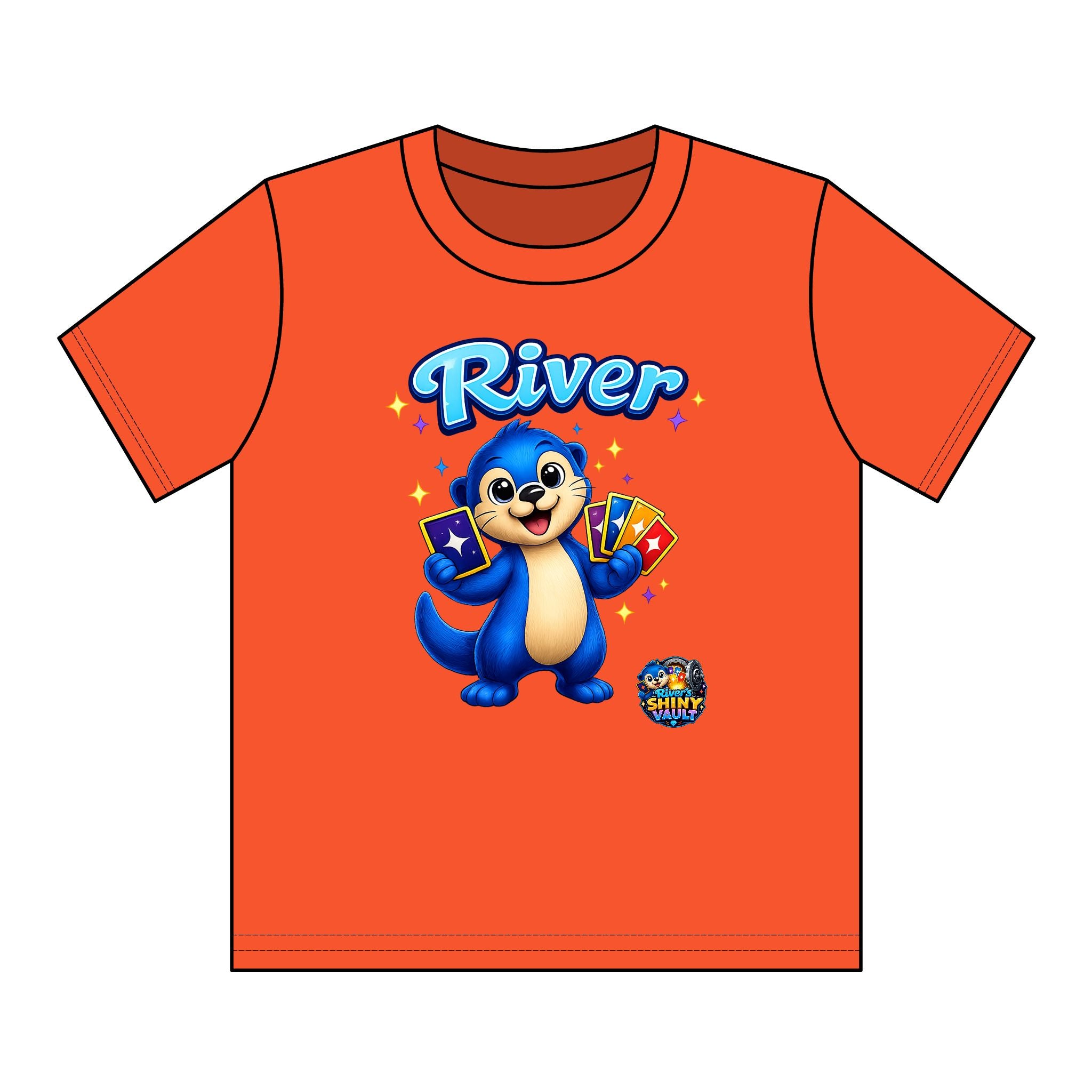 Kids Tee — Colorful River's Shiny vault 'River' Kids T‑Shirt