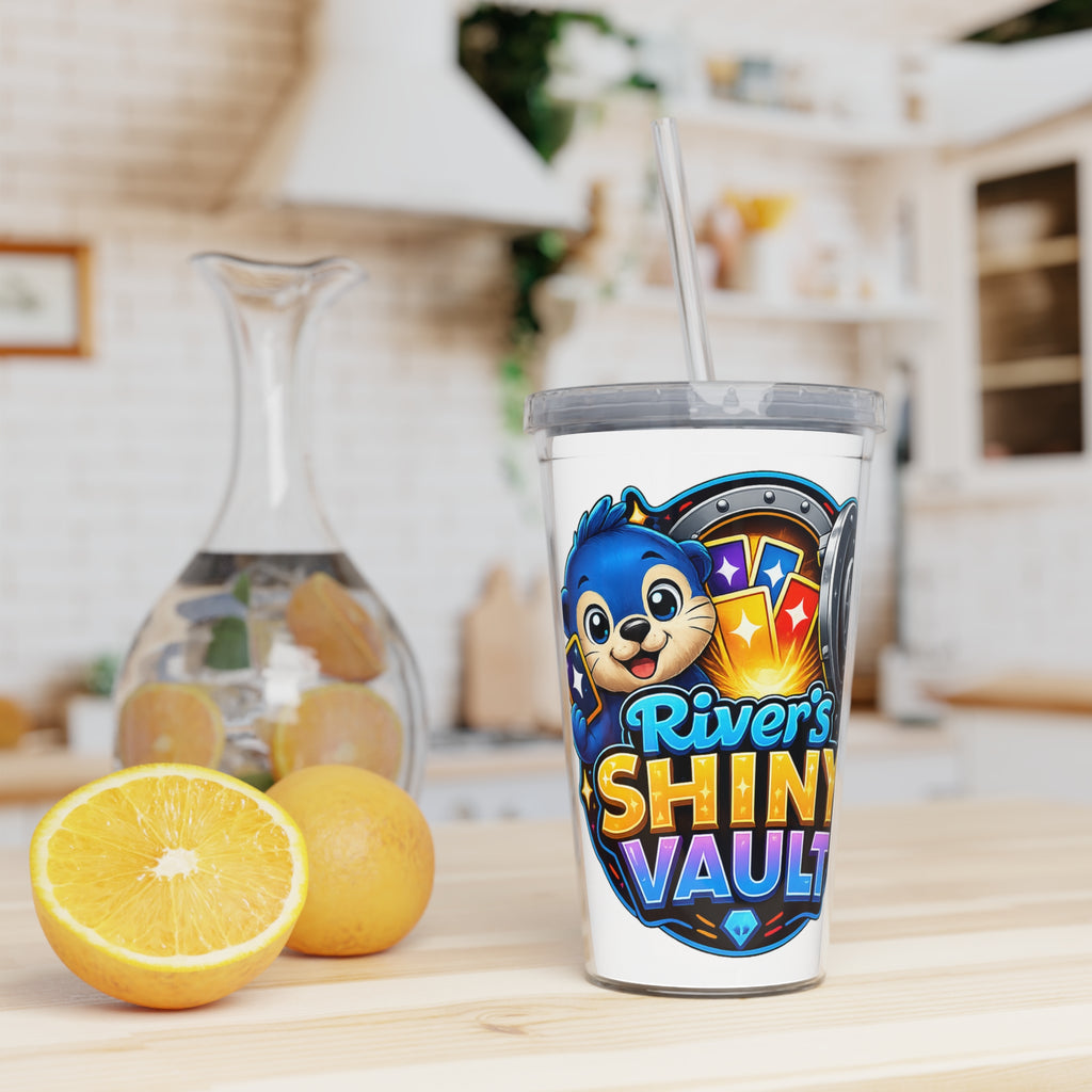 Fun River's Shiny Vault Tumbler with Straw