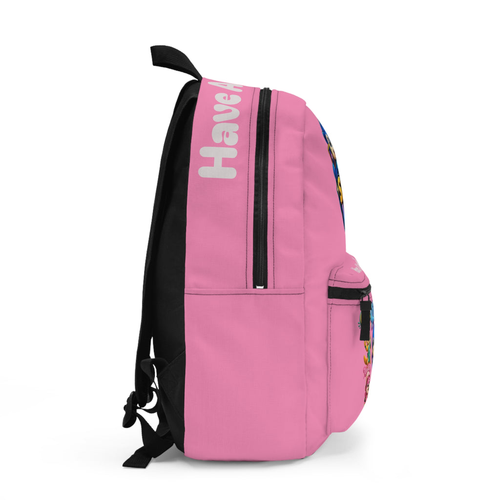 Fun Backpack River’s Shiny Vault Pink — Cute Character School Bag (Includes 'Have A Great Day! Design)