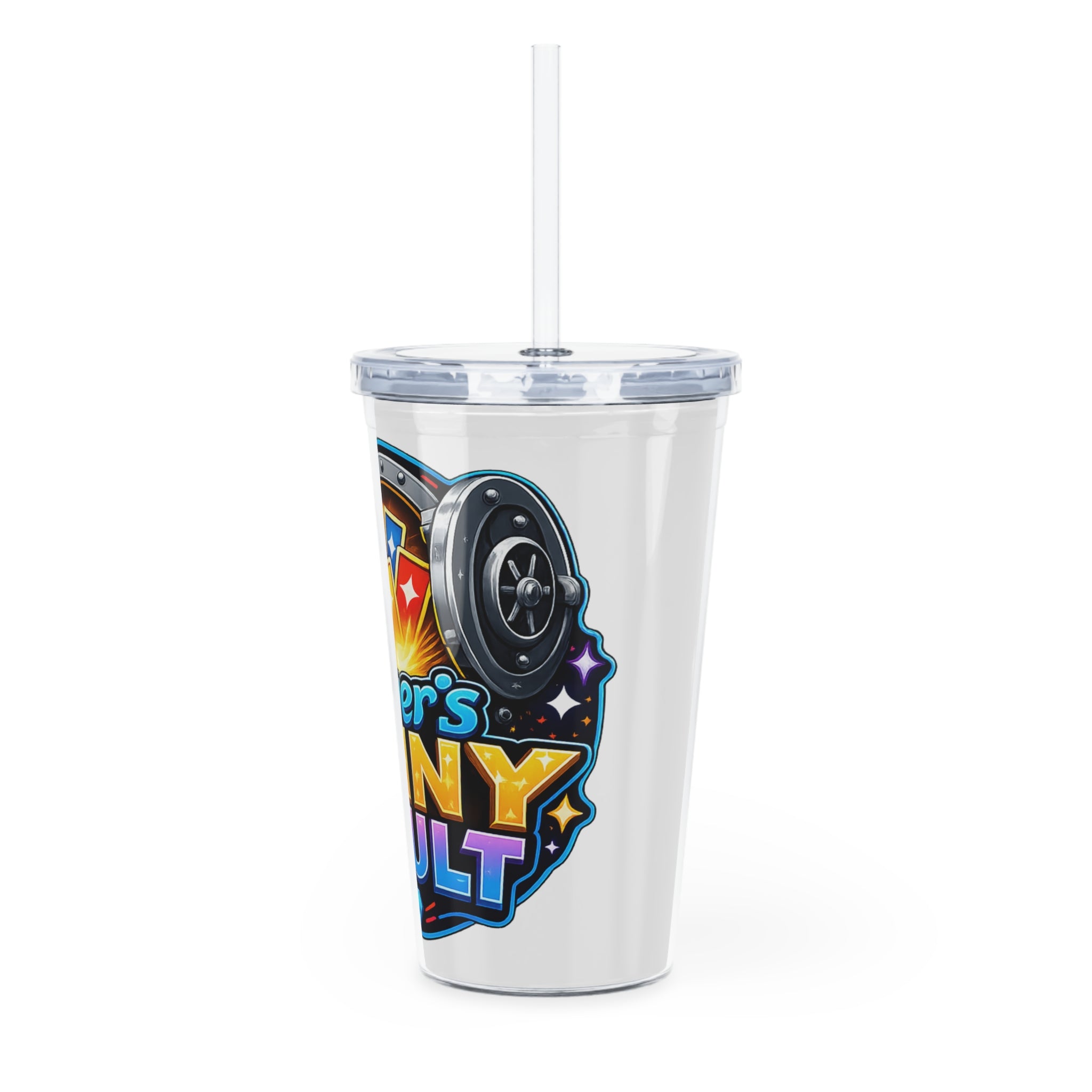Fun River's Shiny Vault Tumbler with Straw